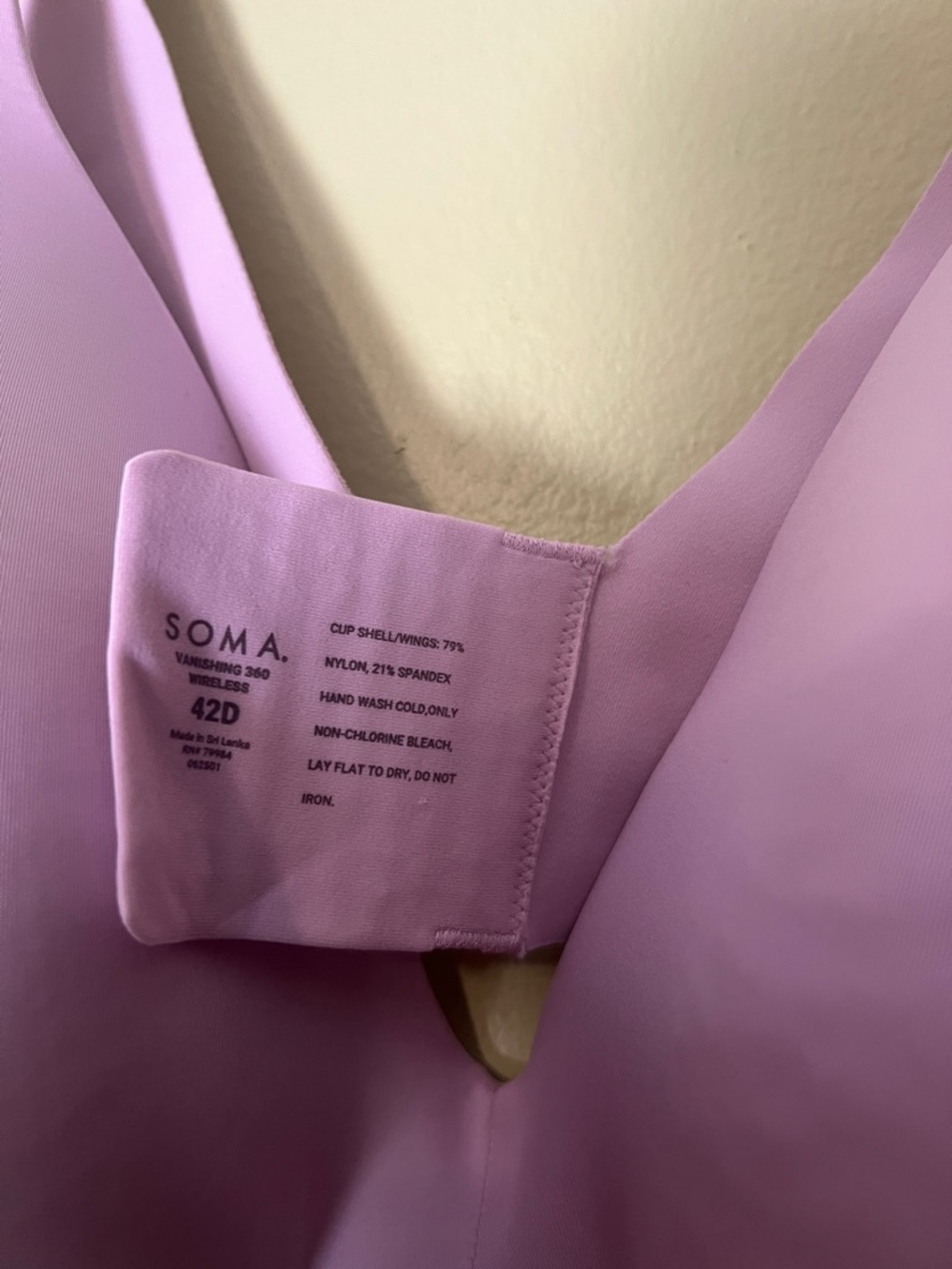 Soma Light Purple T-Shirt Bra - Women Intimates - Picture 3 of 4